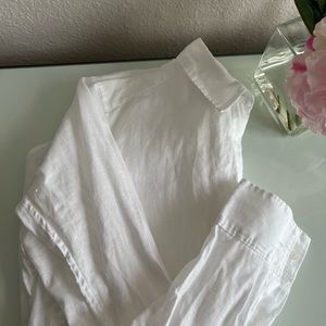 Uniqlo Premium Linen Shirt White XS